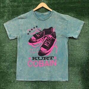 Kurt Cobain Obscene Phone Calls to Myself Shoes T-Shirt Size Large
